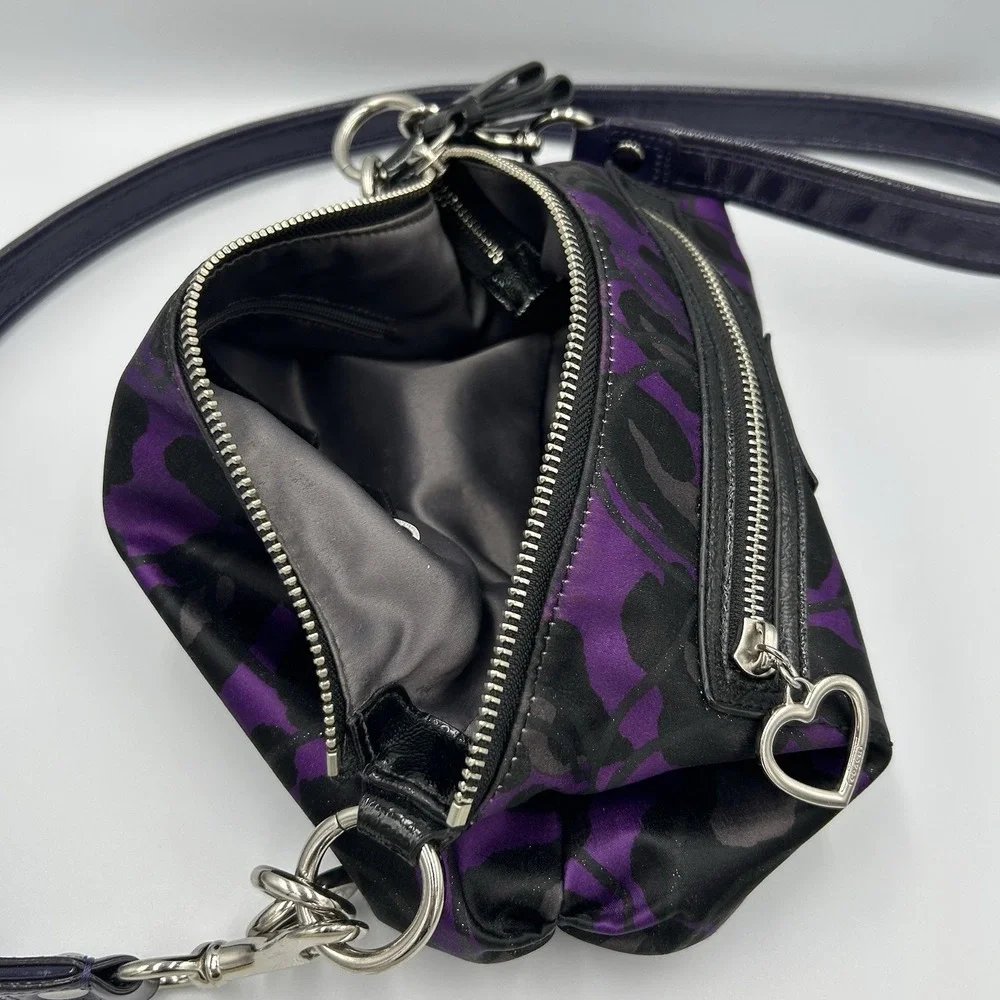Coach‎ Daisy Ocelot Purple Demi Hobo # H1281-F20024